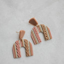 Style 5 Knit Patterned Clay Earrings