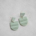 Syle 7 Knit Patterned Clay Earrings