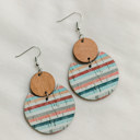 Style 3 Wooden Patterned Earrings