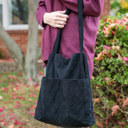  Double Pocket Corduroy Tote Bag