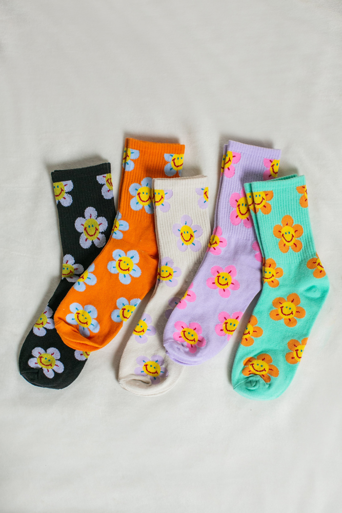 Colorful Smiley Socks