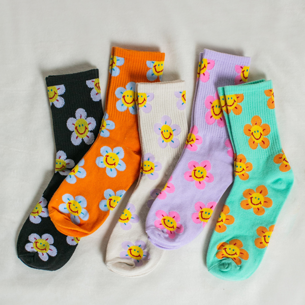 Colorful Smiley Socks