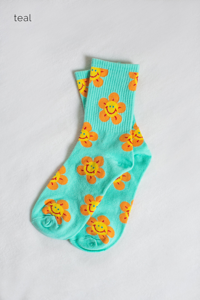 Colorful Smiley Socks