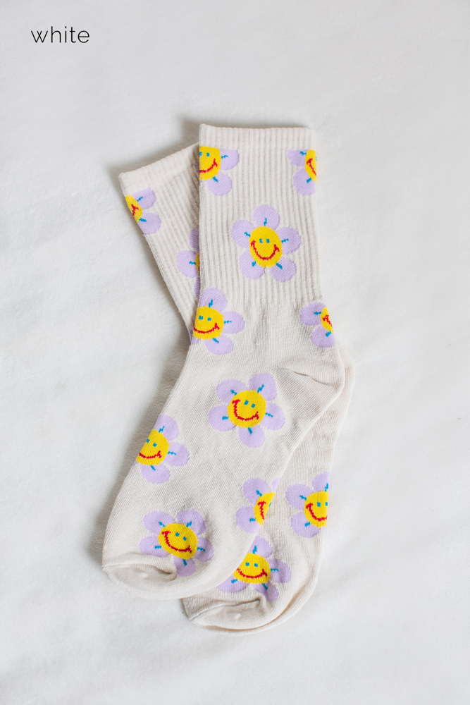 Colorful Smiley Socks