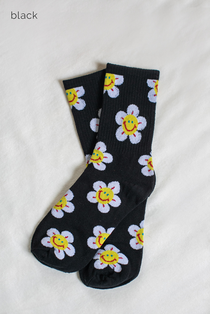 Colorful Smiley Socks