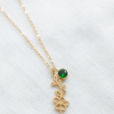 May Dainty Birthstone & Birth Flower Necklaces