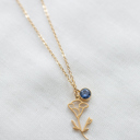 September Dainty Birthstone & Birth Flower Necklaces