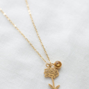 November Dainty Birthstone & Birth Flower Necklaces