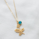 December Dainty Birthstone & Birth Flower Necklaces