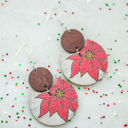 Style 4 Wooden Winter Earrings