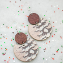 Style 3 Wooden Winter Earrings