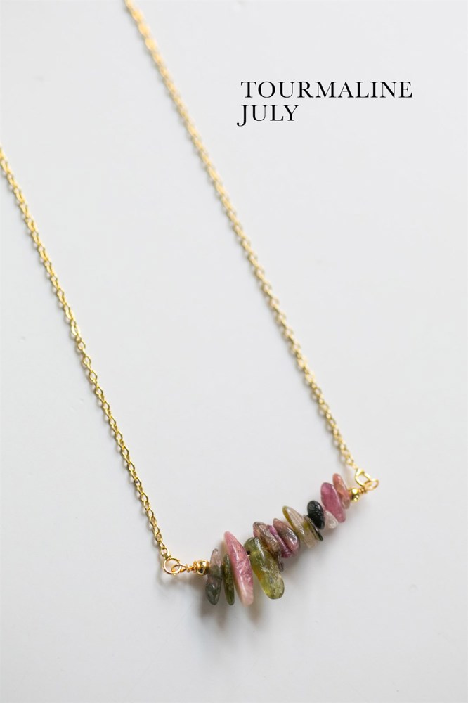 Natural Gemstone Birthstone Necklace