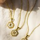  Minimalist Initial Letter Necklace