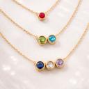 1-3 Charm Necklace Dainty Birthstone Charm Necklace