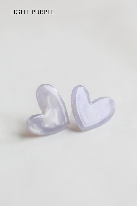 Acrylic Heart Earrings