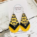 Iowa Hawkeyes Triple Layered Earrings Iowa Hawkeyes Leather Earrings Collection