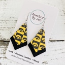 Double Stacked Earrings: Iowa Hawkeyes Iowa Hawkeyes Leather Earrings Collection