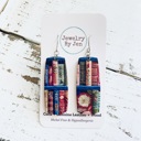  Library Books Bar Earrings