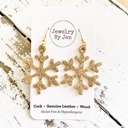  Glitter Snowflake Earrings