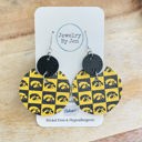  Iowa Hawkeyes Leather Earrings Collection