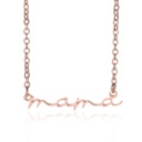 Rose Gold 18K Gold Plated Petite Mama Pendant Necklace (Multiple Options)