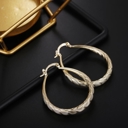 Gold 925 Sterling Silver Hoop Earrings - Multiple Options