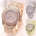  Luxury Crystal Wrist Watch for Women, Diamond-Style Rhinestone Dial and Band, Quartz Movement, Available in Rose Gold, Gold, Silver