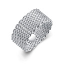  Sterling Silver Wire Mesh Ring