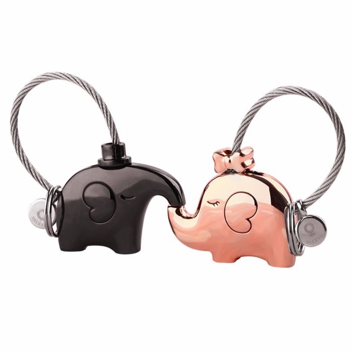 Elephant Love Keychain Set