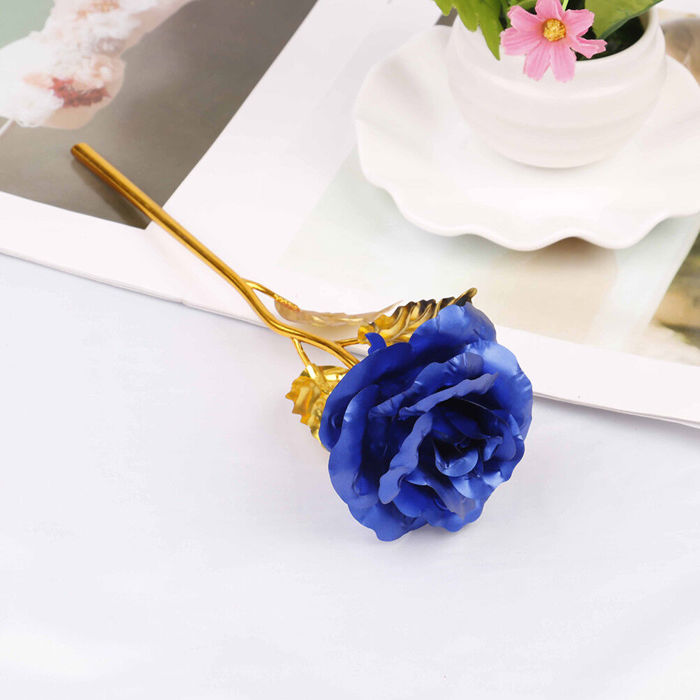 24k Gold Plated Foil Rose Flower Unique Gift