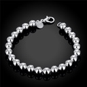 #2 - 8mm beads Sterling Silver Bracelets - 10 styles