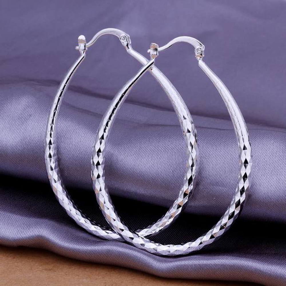 925 Sterling Silver Hoop Earrings - Multiple Options