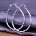 Diamond 925 Sterling Silver Hoop Earrings - Multiple Options