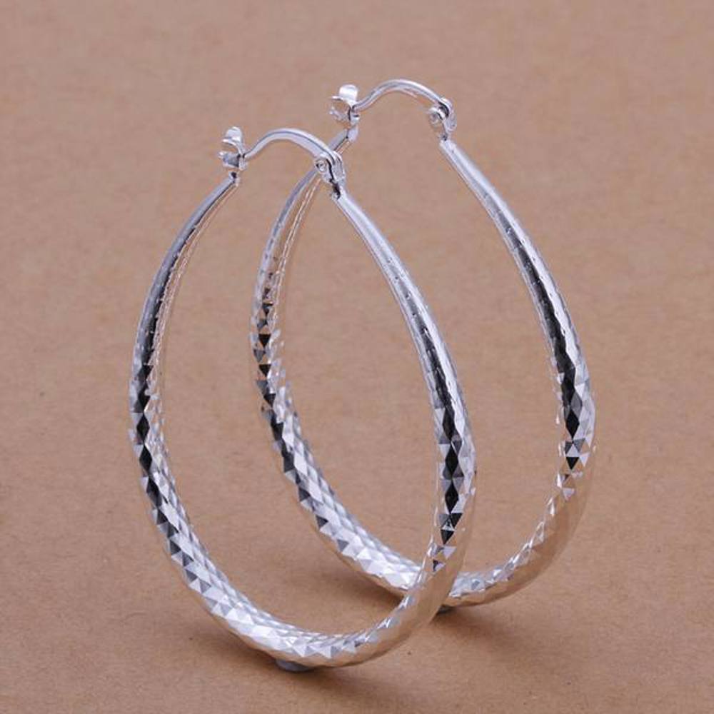 925 Sterling Silver Hoop Earrings - Multiple Options