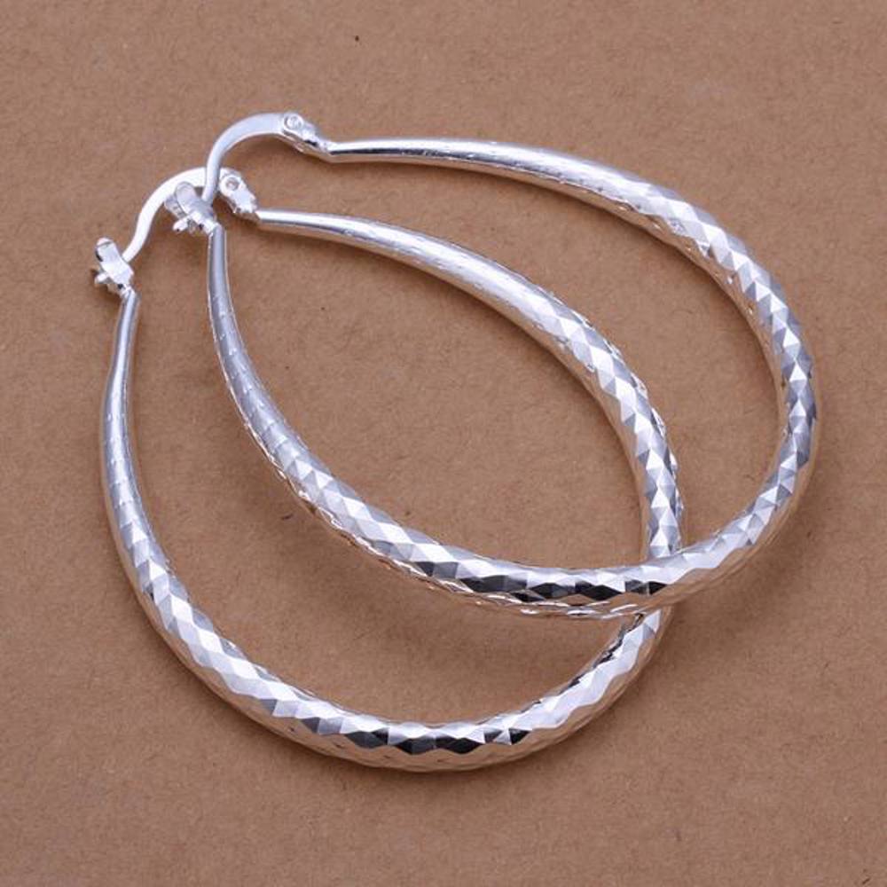 925 Sterling Silver Hoop Earrings - Multiple Options