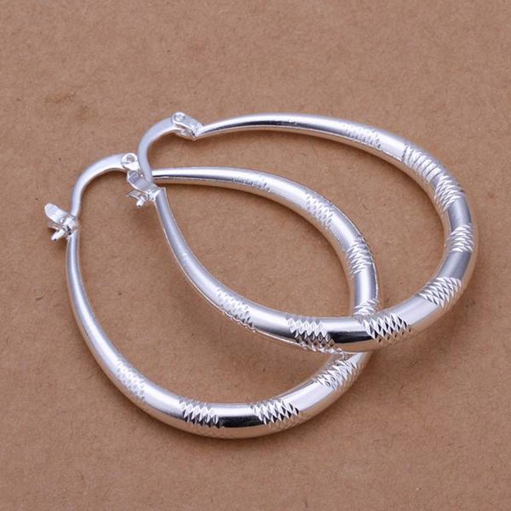 925 Sterling Silver Hoop Earrings - Multiple Options