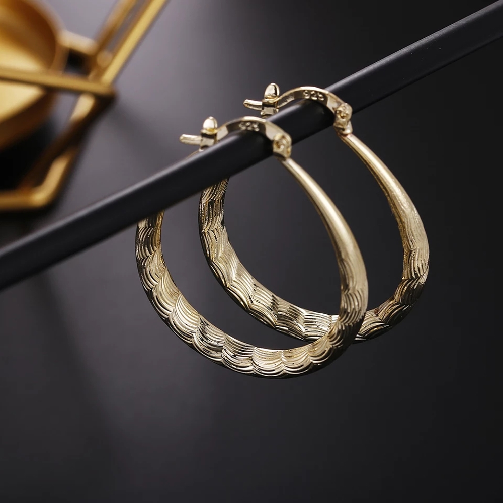 925 Sterling Silver Hoop Earrings - Multiple Options