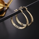 Gold 925 Sterling Silver Hoop Earrings - Multiple Options