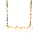 Gold-Plated 18K Gold Plated Petite Mama Pendant Necklace (Multiple Options)