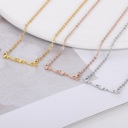 Rose Gold 18K Gold Plated Petite Mama Pendant Necklace (Multiple Options)