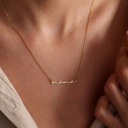 Gold-Plated 18K Gold Plated Petite Mama Pendant Necklace (Multiple Options)