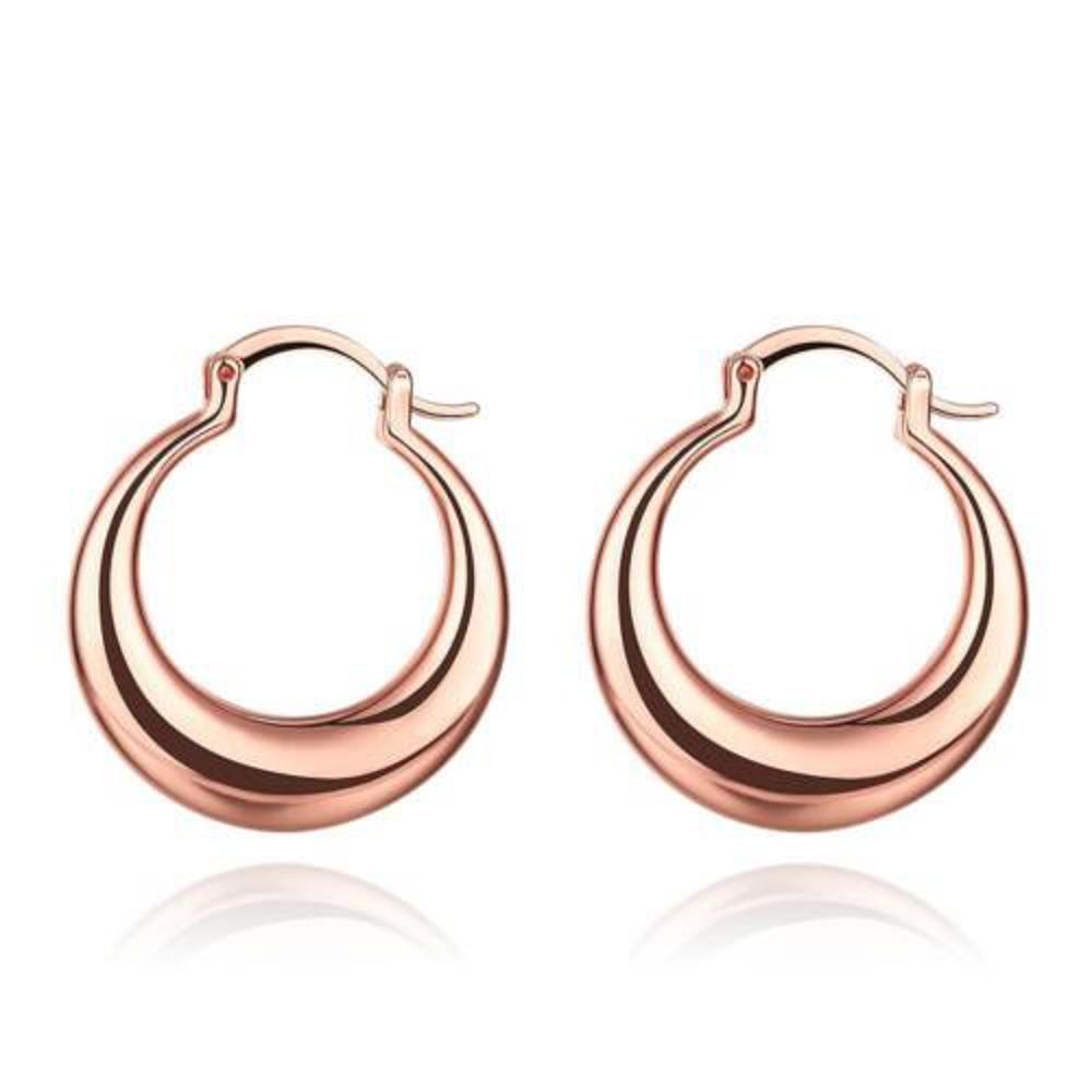 925 Sterling Silver Elegant Round Hoop Earrings