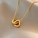 Gold-Plated To My Beautiful Mother Two Hearts Pendant Necklace