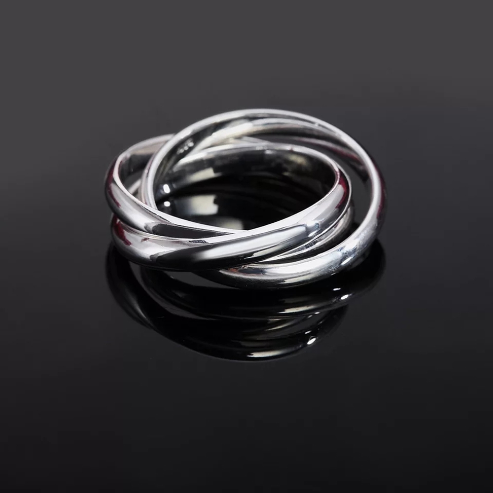 925 Sterling Silver Three Rings