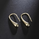 Gold-Plated 925 Sterling Silver Teardrop Earrings