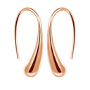 Rose Gold 925 Sterling Silver Teardrop Earrings