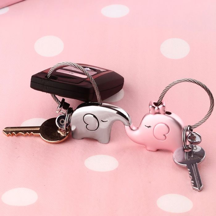 Elephant Love Keychain Set