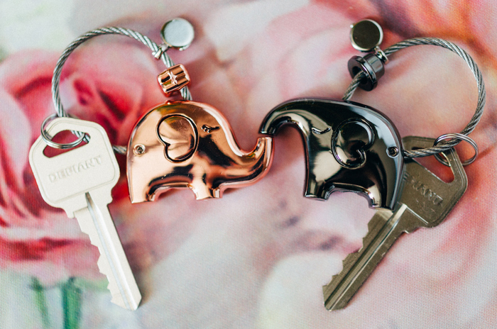 Elephant Love Keychain Set