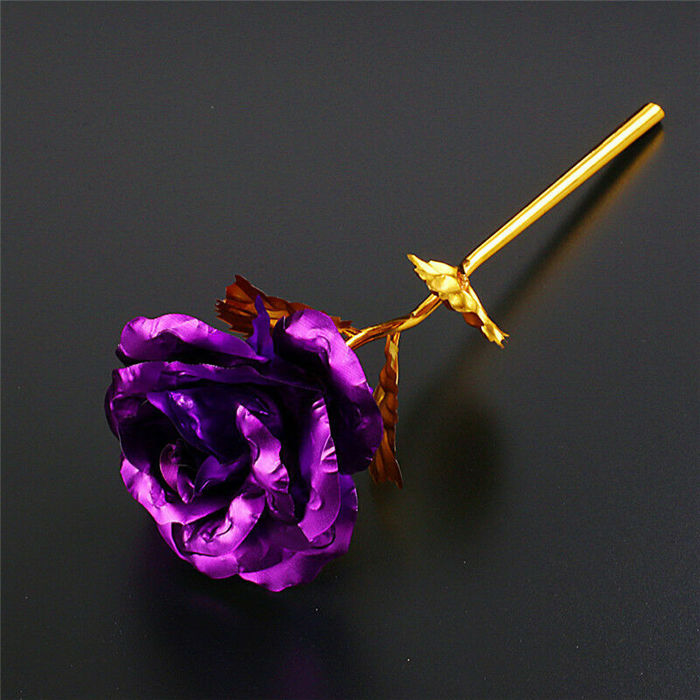 24k Gold Plated Foil Rose Flower Unique Gift