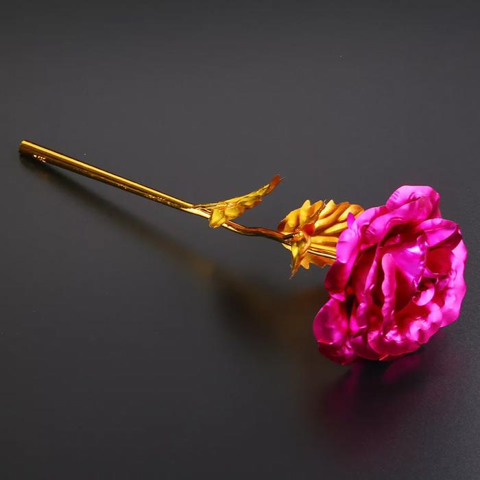 24k Gold Plated Foil Rose Flower Unique Gift